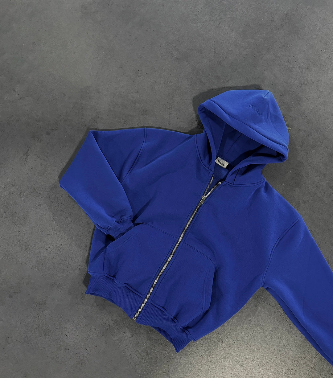 ROYAL BLUE ZIP HOODIE