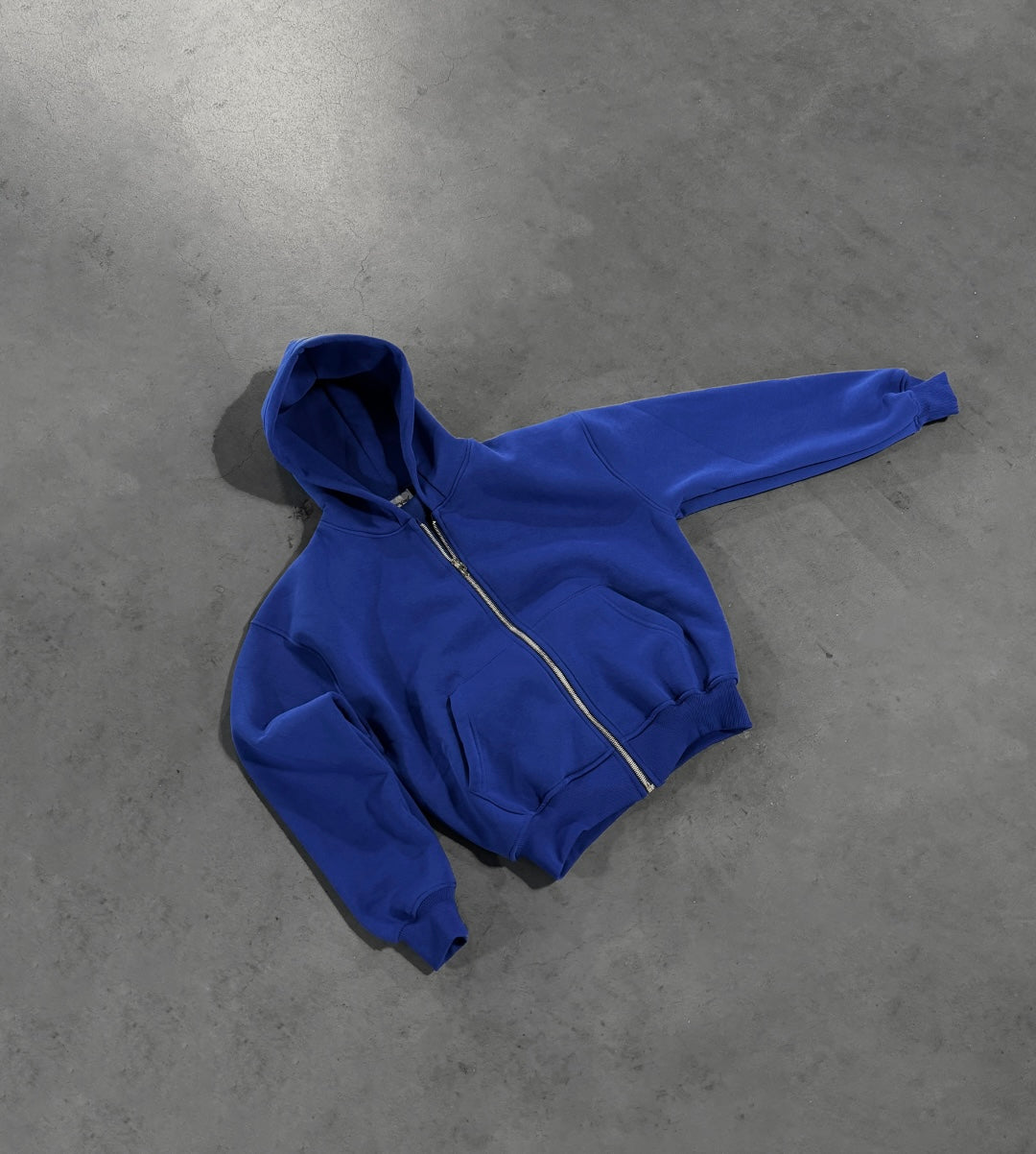 ROYAL BLUE ZIP HOODIE