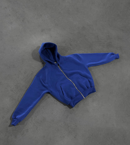 ROYAL BLUE ZIP HOODIE