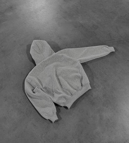 GREY ZIP HOODIE