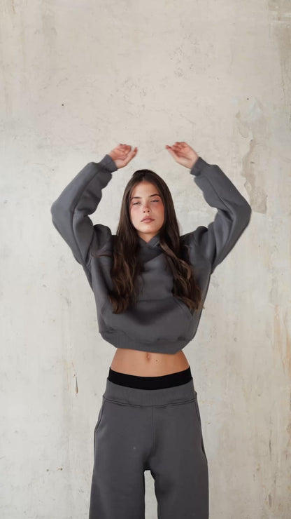 STONE GREY HOODIE